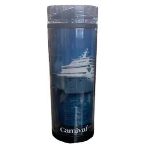 New Carnival Cruise Line Carnival Elation Photo Plastic Travel Tumbler w Lid